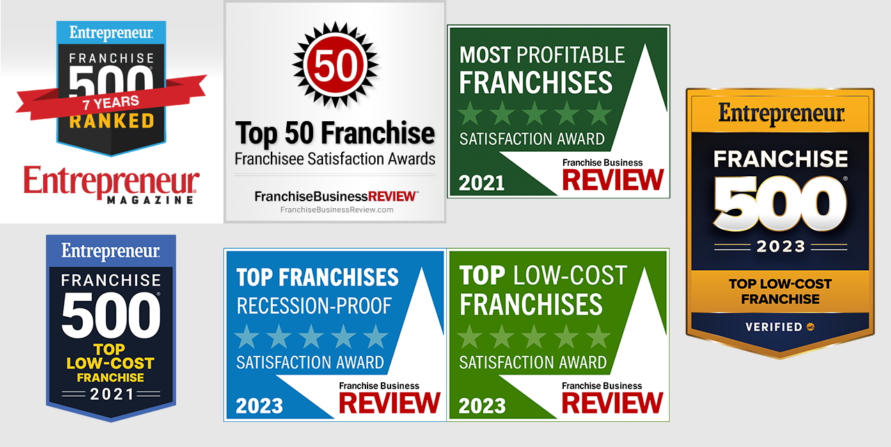Top Ranked Franchise by Entrepreneur and Franchise Business Review